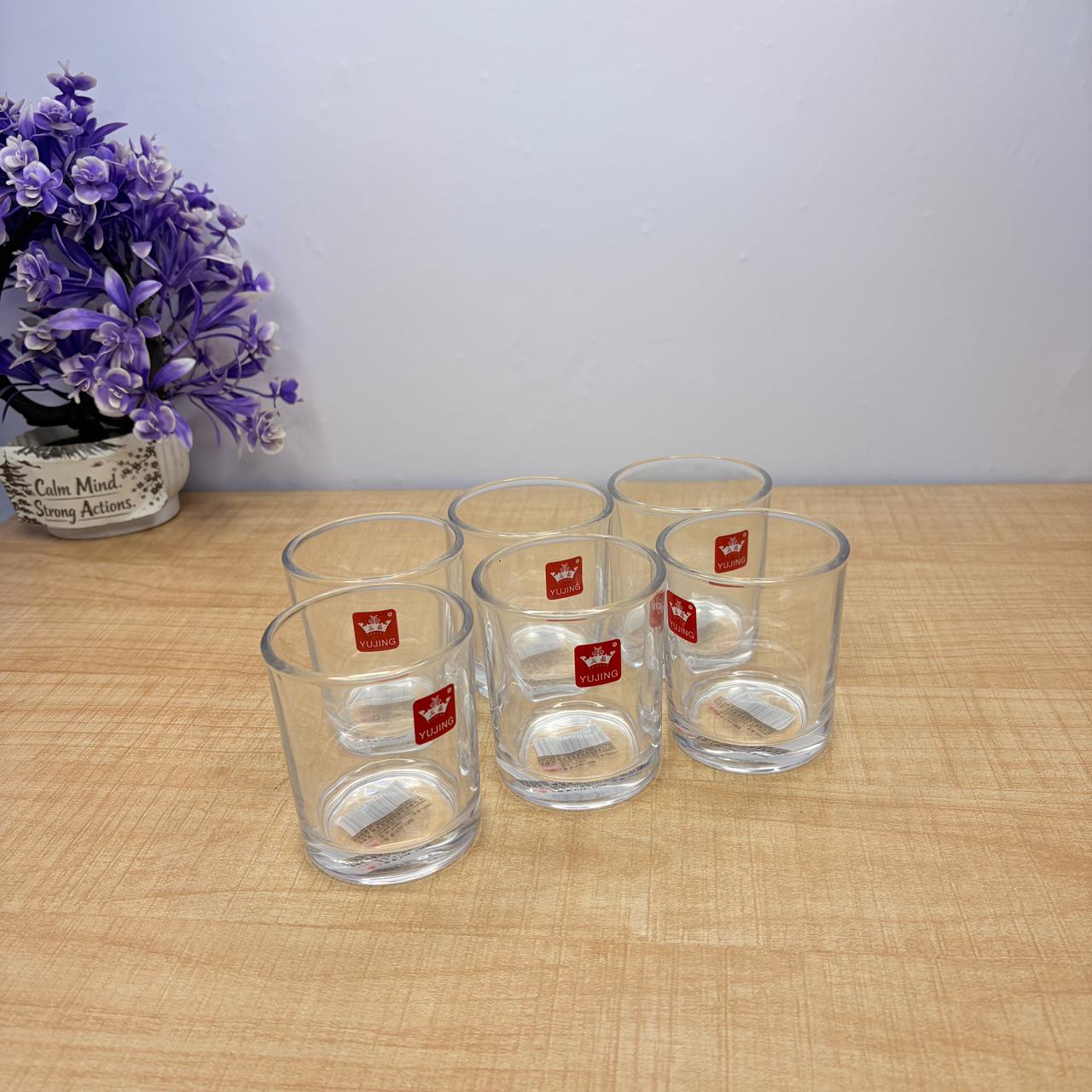 AM7729 ELEGANT CLEAR GLASS WALTZ ROTATING CUP FOR MODERN HOME AND OFFICE TABLE DECOR