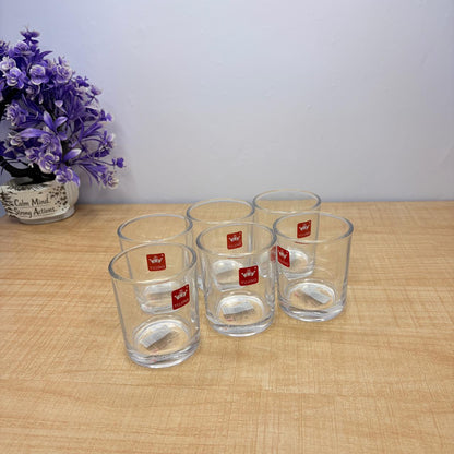 AM7729 ELEGANT CLEAR GLASS WALTZ ROTATING CUP FOR MODERN HOME AND OFFICE TABLE DECOR