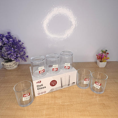 AM7730 ELEGANT CLEAR GLASS WALTZ ROTATING DRINKING CUP FOR SOPHISTICATED HOME TABLE DECORATION