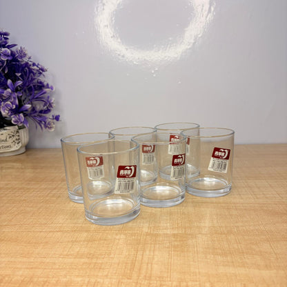 AM7730 ELEGANT CLEAR GLASS WALTZ ROTATING DRINKING CUP FOR SOPHISTICATED HOME TABLE DECORATION