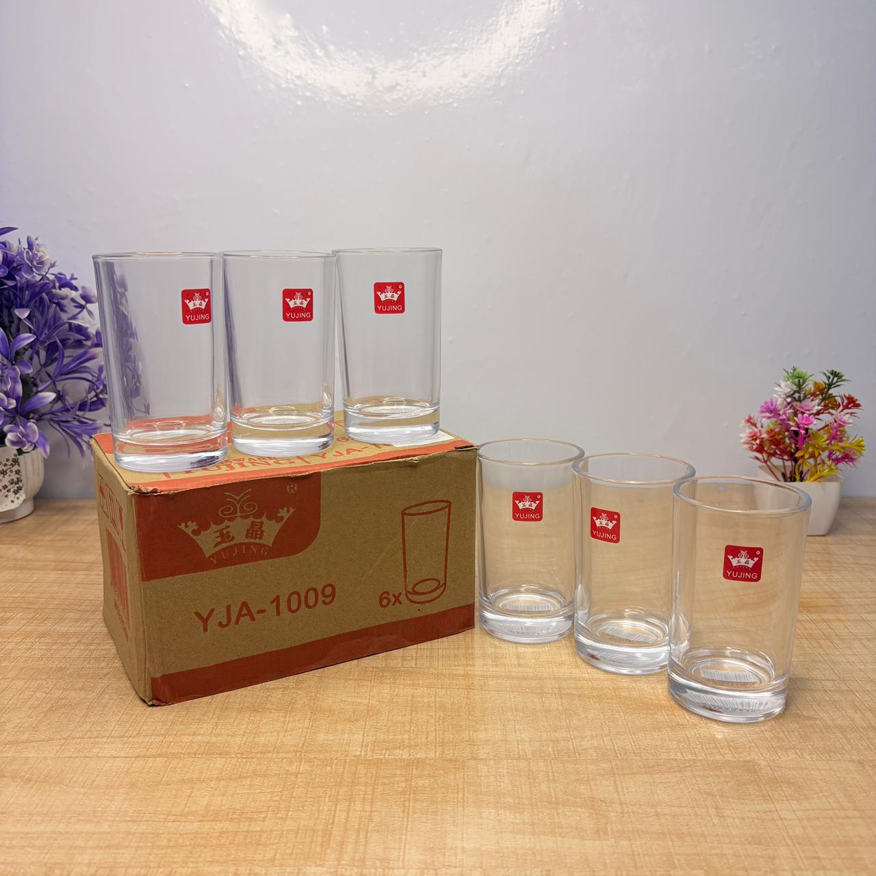 AM7731 Yujing Premium Clear Glass Tumbler Set (6 Pieces) – Model YJA-1009