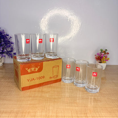 AM7731 Yujing Premium Clear Glass Tumbler Set (6 Pieces) – Model YJA-1009