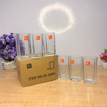 AM7732 ELEGANT CLEAR GLASS VASE WITH RIBBED DESIGN FOR STYLISH HOME TABLE DECORATION