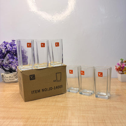 AM7732 ELEGANT CLEAR GLASS VASE WITH RIBBED DESIGN FOR STYLISH HOME TABLE DECORATION