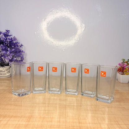 AM7732 ELEGANT CLEAR GLASS VASE WITH RIBBED DESIGN FOR STYLISH HOME TABLE DECORATION
