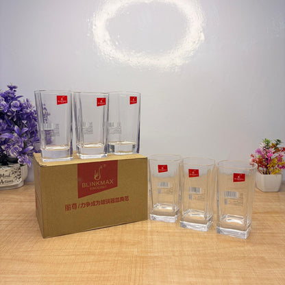 AM7733 DECORATIVE CLEAR GLASS VASE WITH MODERN RIBBED TEXTURE FOR ELEGANT HOME TABLE DISPLAY