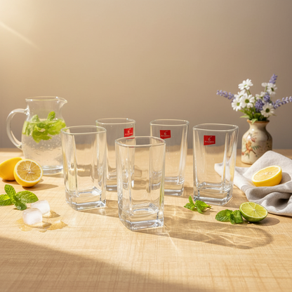 AM7733 DECORATIVE CLEAR GLASS VASE WITH MODERN RIBBED TEXTURE FOR ELEGANT HOME TABLE DISPLAY