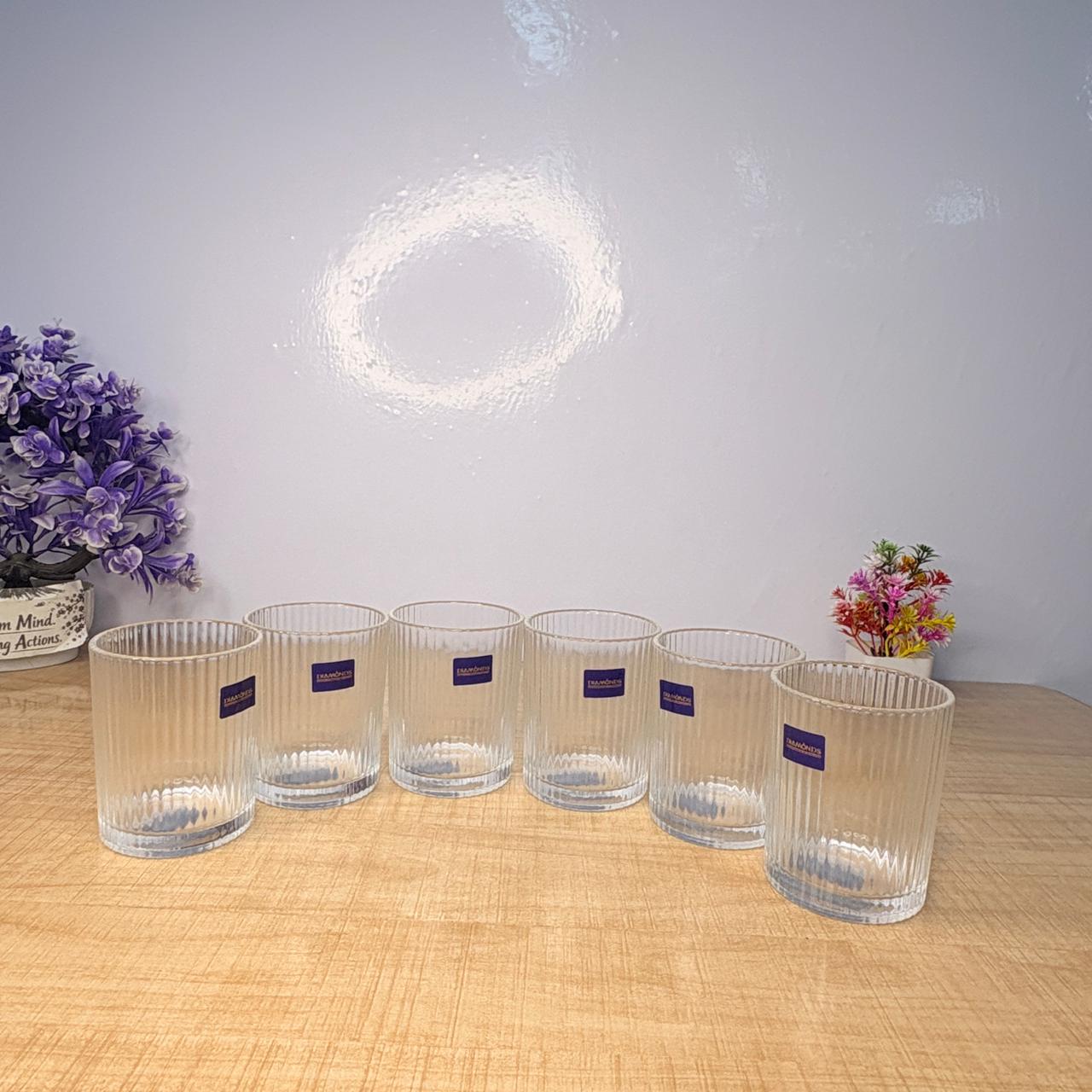 AM7735 MODERN CRYSTAL GLASS RIBBED VASE FOR STYLISH TABLETOP FLOWER DECOR AND HOME ACCENTS