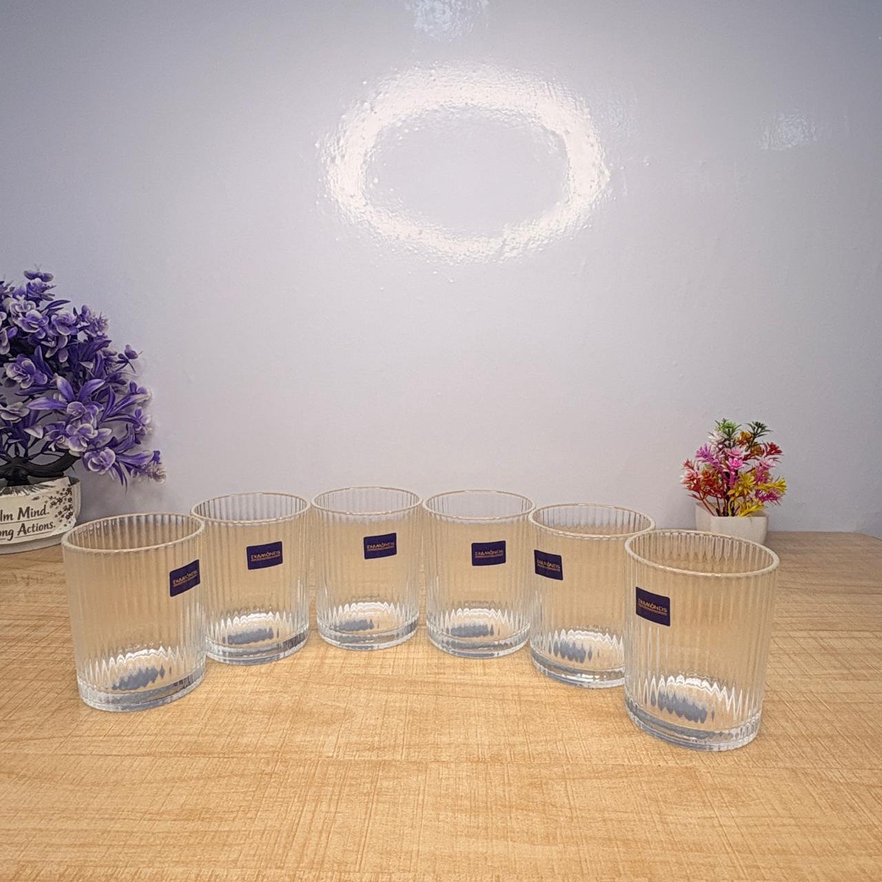 AM7735 MODERN CRYSTAL GLASS RIBBED VASE FOR STYLISH TABLETOP FLOWER DECOR AND HOME ACCENTS