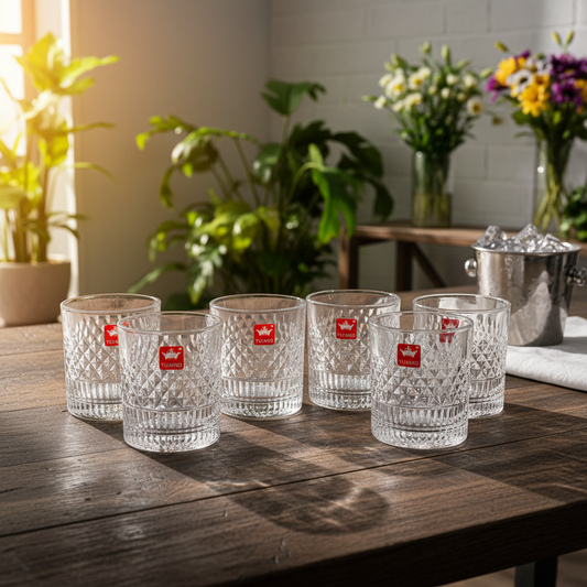 AM7736 MODERN CRYSTAL GLASS RIBBED VASE FOR ELEGANT TABLETOP FLOWER DECOR AND HOME ACCENTS