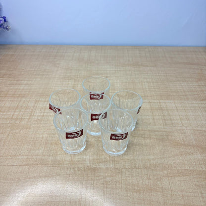 AM7743 qing ping guo crystal clear deli shot glasses set of six premium quality glassware