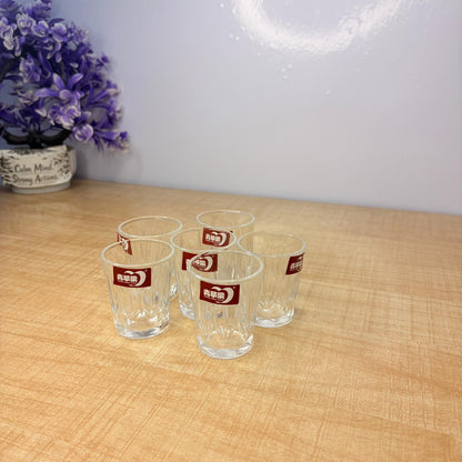 AM7743 qing ping guo crystal clear deli shot glasses set of six premium quality glassware