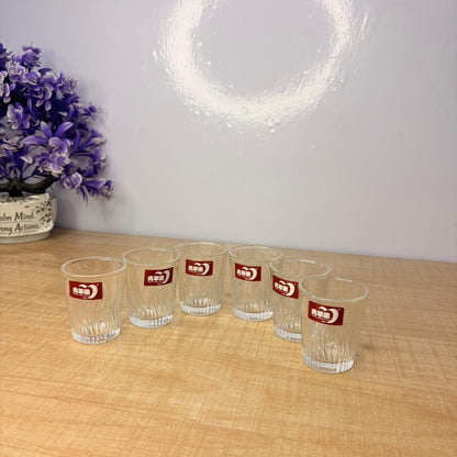 AM7744 Elegant Crystal Miniature Shot Glassware Set of 6 for Sophisticated Bar Serving