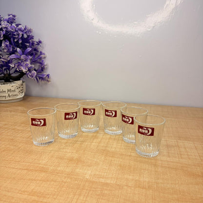 AM7744 Elegant Crystal Miniature Shot Glassware Set of 6 for Sophisticated Bar Serving