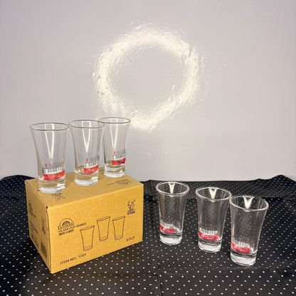AM7747 Qianli Clear Glass Shot Glasses Set (6-Piece, Item Y311)