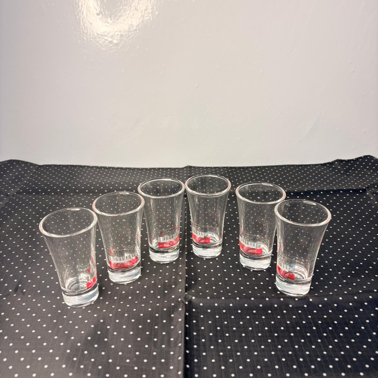 AM7747 Qianli Clear Glass Shot Glasses Set (6-Piece, Item Y311)