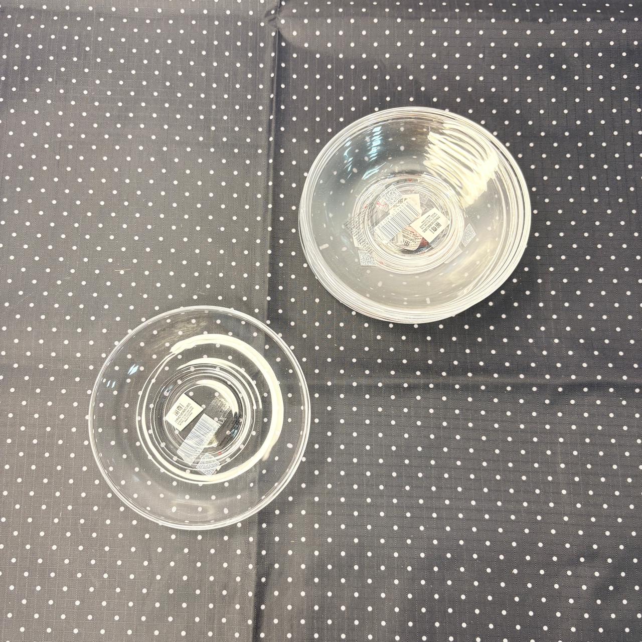 AM7752 Blinkmax 6-Piece Clear Glass Saucer Set for Tea & Coffee