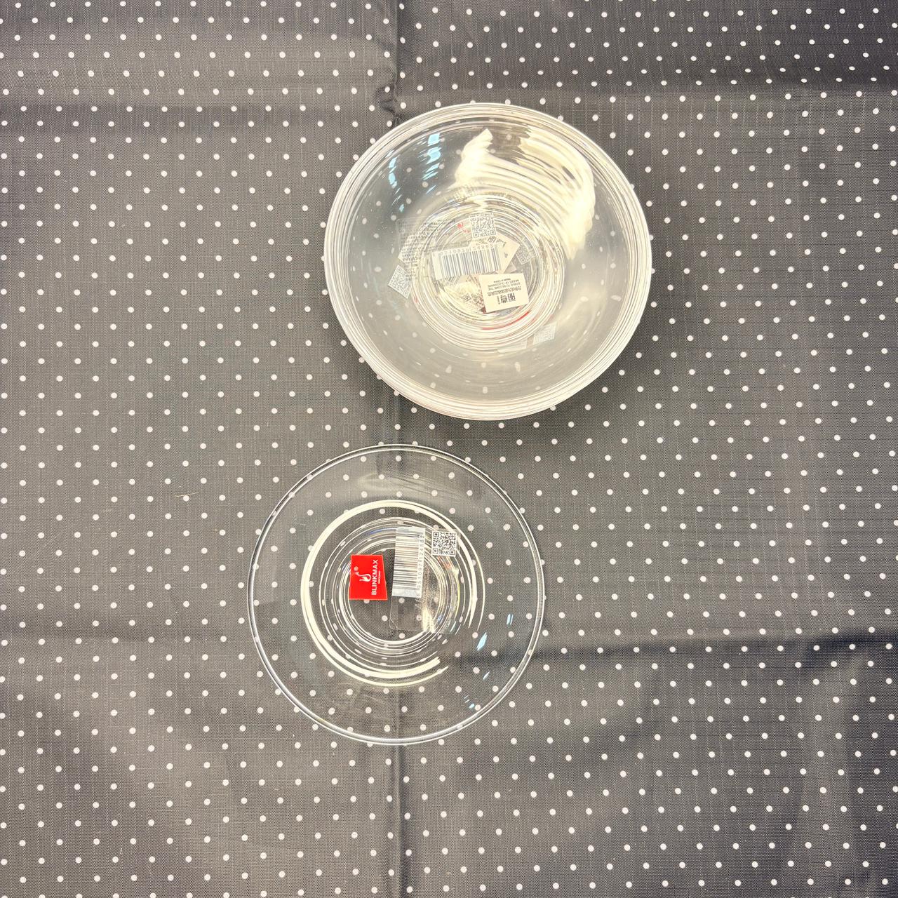 AM7752 Blinkmax 6-Piece Clear Glass Saucer Set for Tea & Coffee