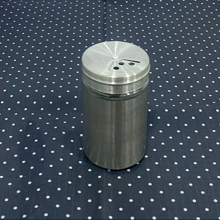 AM7753 Stainless Steel Glass Window Seasoning Dispenser for Modern Kitchen Spice Organization