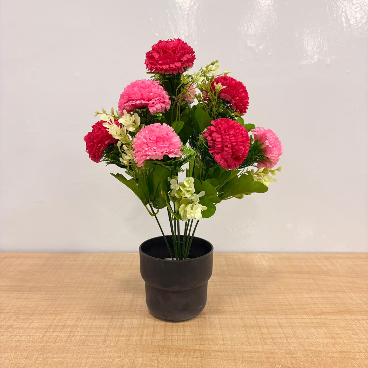 AM7765 Mix Vibrant Artificial Potted Flower Assortment (Pack Of 1)