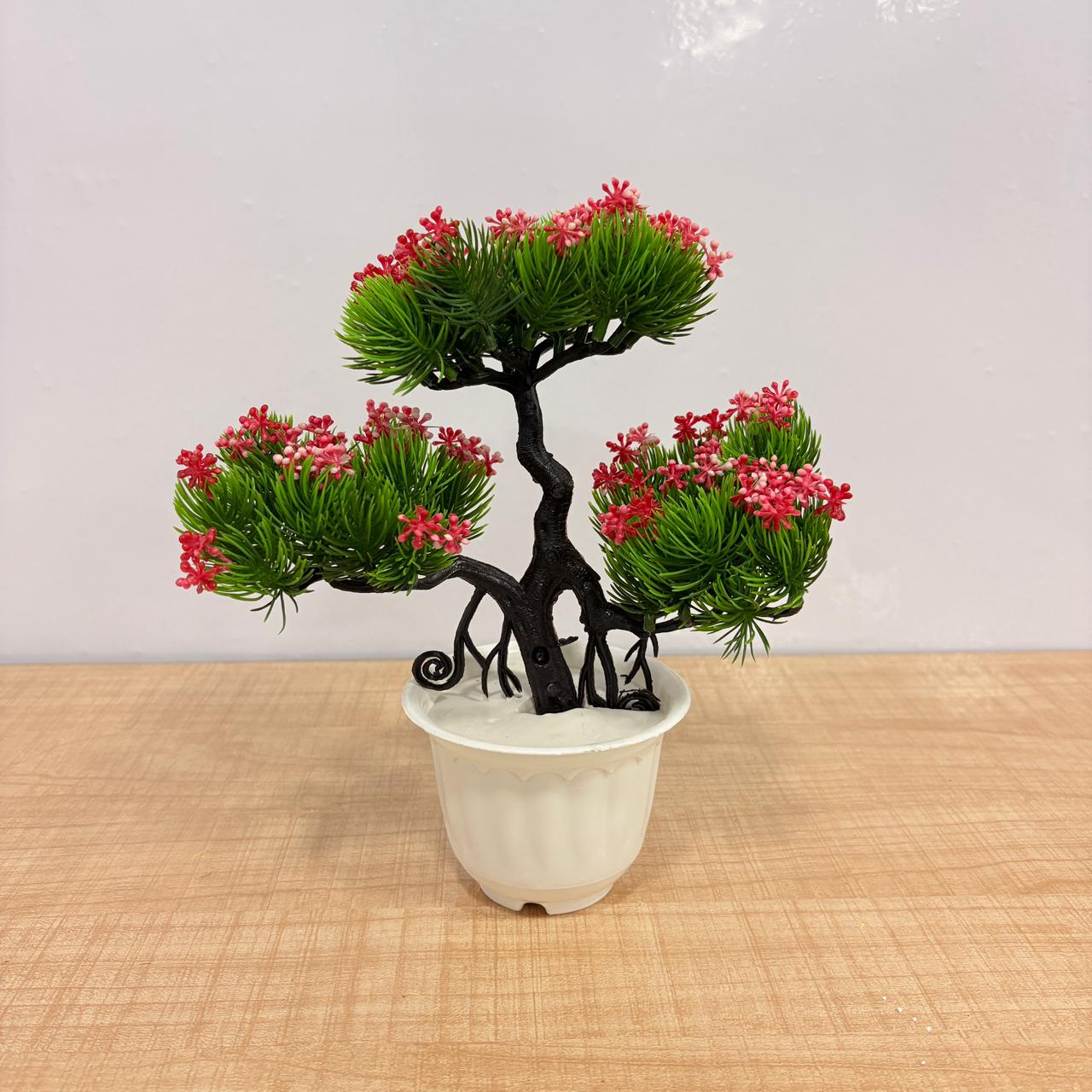 AM7768 Mini Artificial Bonsai Plants Set (Mix, Pack Of 1)