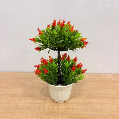 AM7768 Mini Artificial Bonsai Plants Set (Mix, Pack Of 1)
