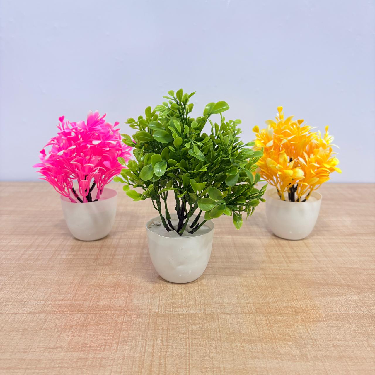 AM7769 Mini Artificial Potted Plants Set (Mix, Pack Of 1)
