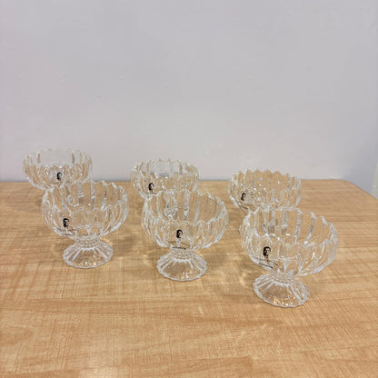 AM7787 SANJEEV KAPOOR PREMIUM GELATO ICE CREAM BOWL SET OF 6 ELEGANT GLASS BOWLS
