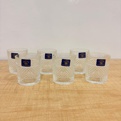 AM7795 GLACIRA ZURICH SERIES GLASS TUMBLERS SET OF 6 FOR ELEGANT DRINK SERVICE