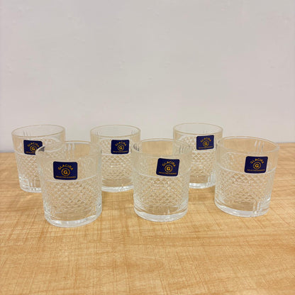 AM7795 GLACIRA ZURICH SERIES GLASS TUMBLERS SET OF 6 FOR ELEGANT DRINK SERVICE