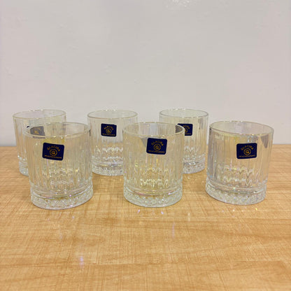 AM7797 GLACIRA NOVA SERIES GLASS TUMBLERS SET OF 6 FOR STYLISH BEVERAGE SERVING AT HOME