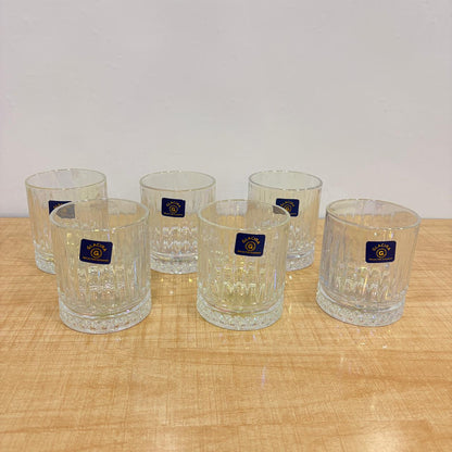 AM7797 GLACIRA NOVA SERIES GLASS TUMBLERS SET OF 6 FOR STYLISH BEVERAGE SERVING AT HOME