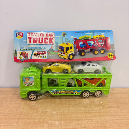 AM7807 Trailer Car Truck – Super Inertia Truck Play Set (with 4 Cars)
