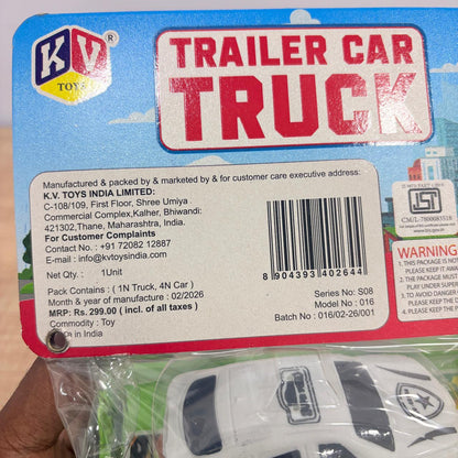 AM7807 Trailer Car Truck – Super Inertia Truck Play Set (with 4 Cars)