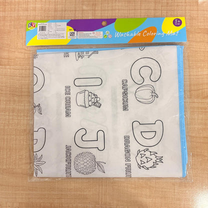 AM7810 DIY Alphabet Washable Coloring Mat with 6 Sketch Pens (Model: WC-01)