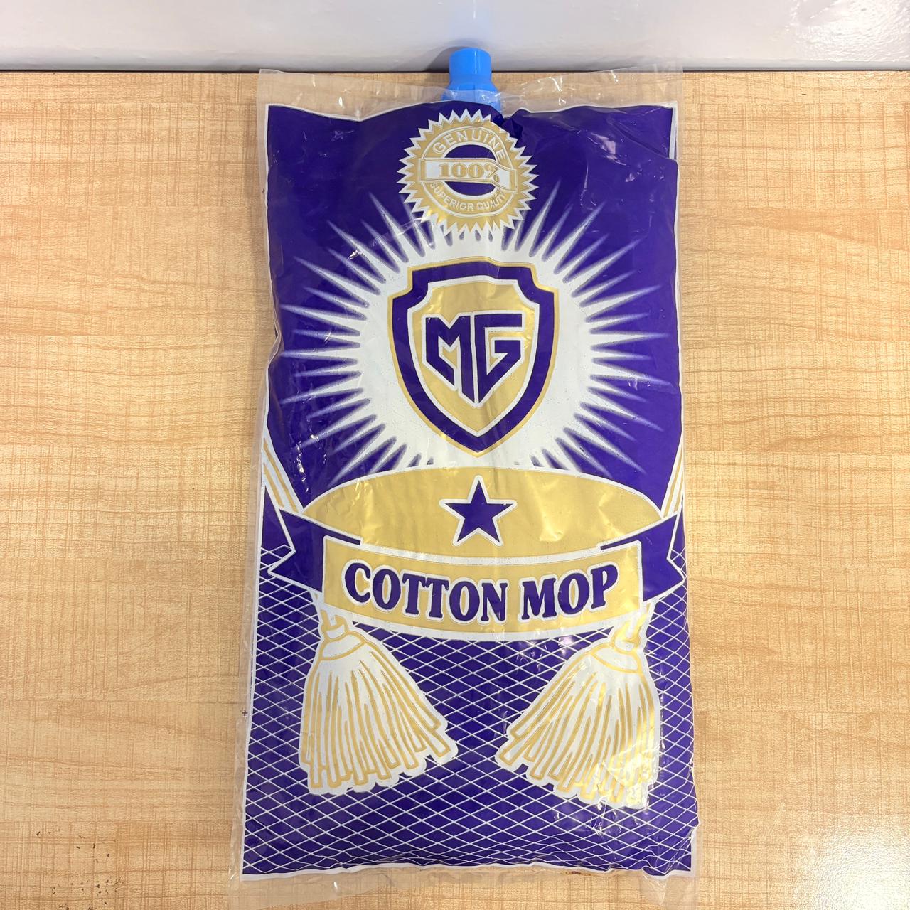 AM7814 MG Heavy Duty 9-Inch Clip & Fit Cotton Mop Refill - White