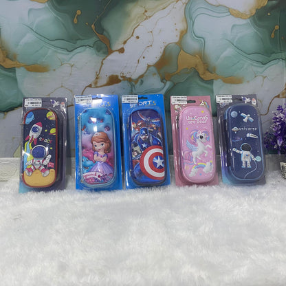 AM7811 Premium Eva Hardtop Pencil Case With Multi Design Characters For School And stationery