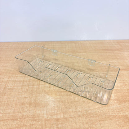 A06495 Acrylic Transparent Bathroom Shelf – Wall Mounted Adhesive Storage Organizer caddy