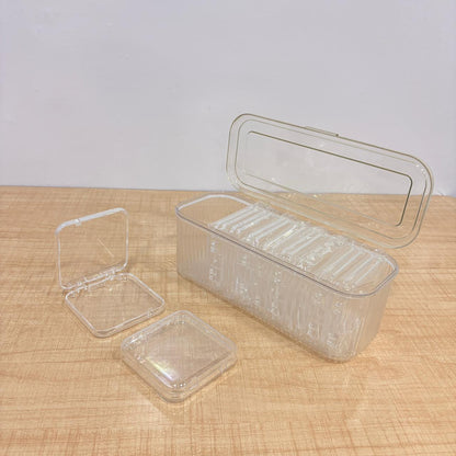 A06496 10-Piece Clear Acrylic Jewellery Organizer Box Set