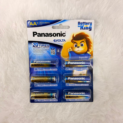 A06571 Panasonic Evolta AA Alkaline Batteries (1.5V, Pack of 1)