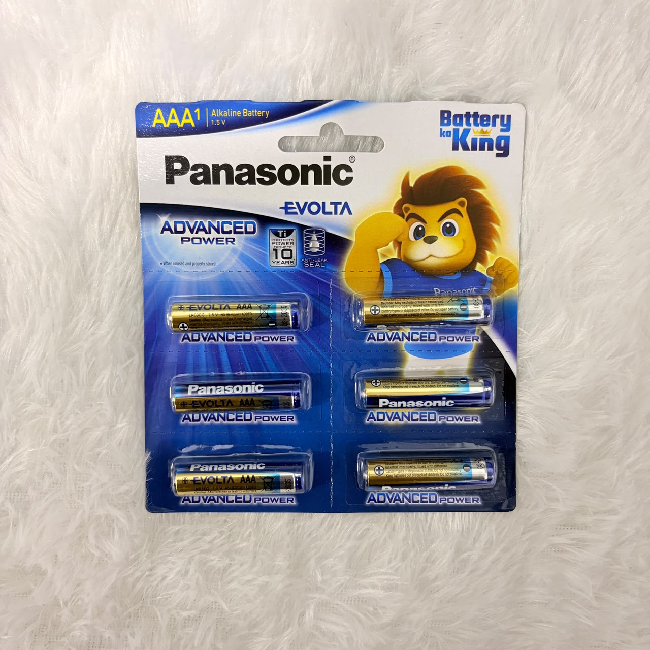 A06572 Panasonic Evolta AAA Alkaline Batteries (1.5V, Pack of 1)