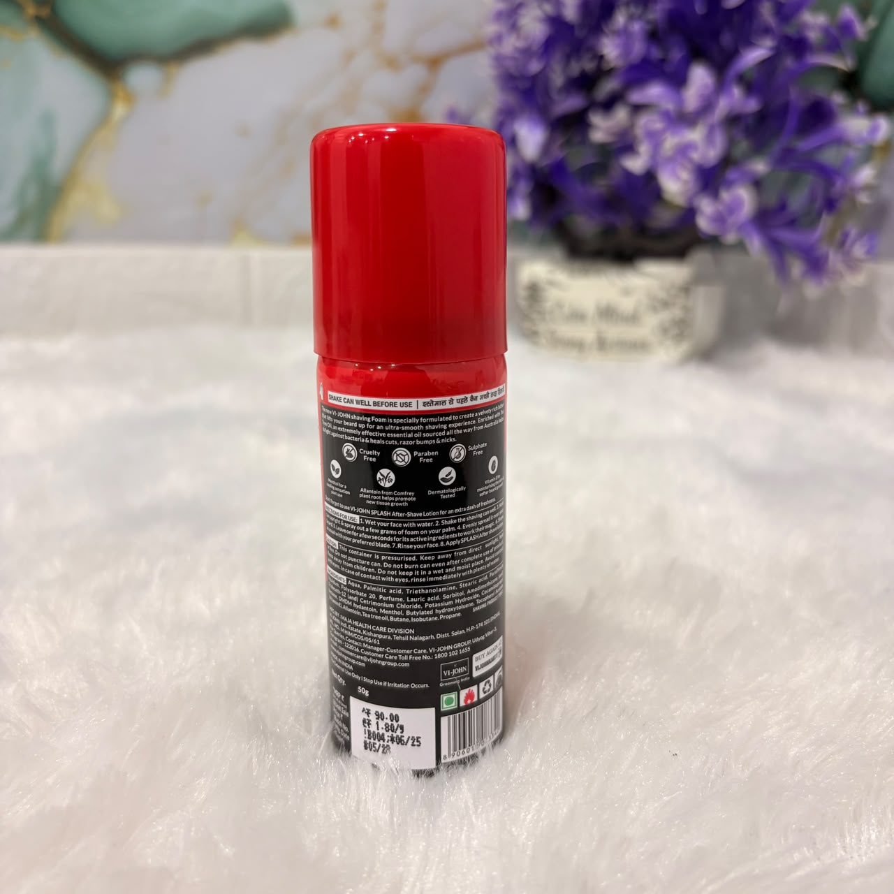 A06575 Vi-John Classic Shaving Foam - Special Moisturizing Formula with Tea Tree Oil (50g)