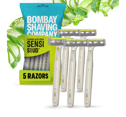 A06613 Bombay Shaving Company Sensi Stud Disposable Razors (Pack of 5)