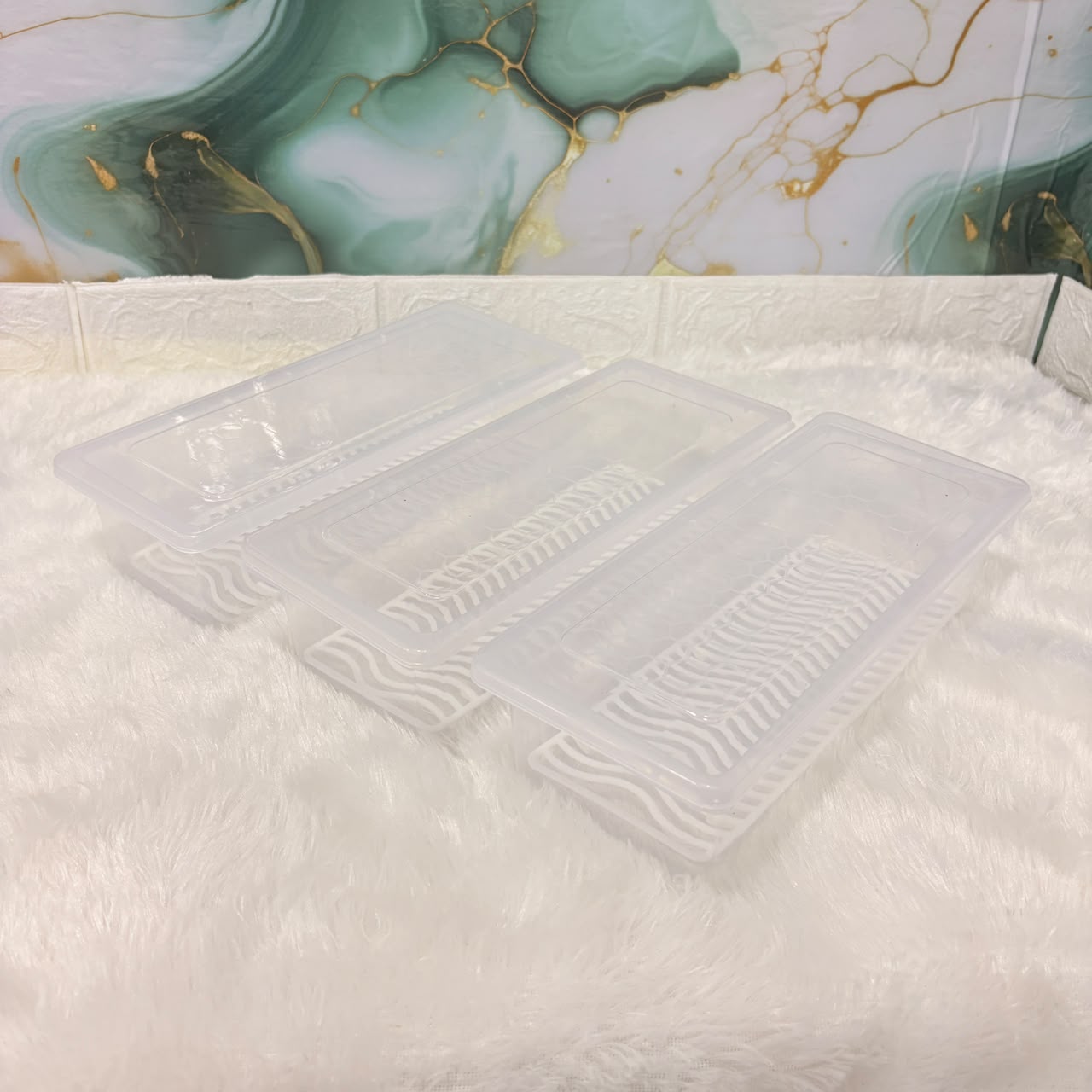 A06615 Multi-Purpose Fridge Storage Container Set (3 Pcs) – Transparent