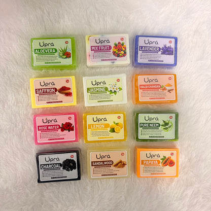 A06639 Upra Handmade Bathing Soap - 1 Pc (Assorted Set of Mix Variants, 100g each)