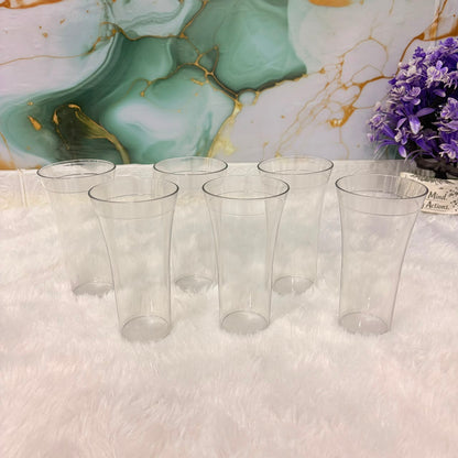 A06646 Party Time Transparent Unbreakable PET Glass Set (6 Pieces)