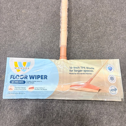 A06675 Wondra 16-Inch Antibacterial Floor Wiper with 4ft Rod