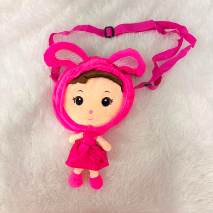 A06692 Cute Plush Doll Bunny Costume Crossbody Bag for Kids