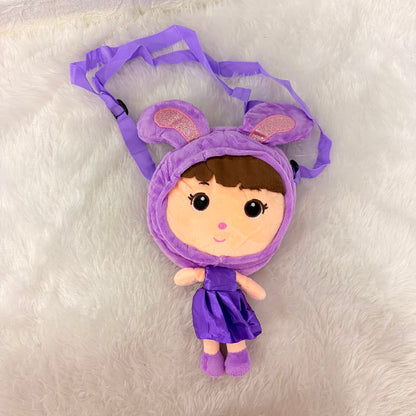A06692 Cute Plush Doll Bunny Costume Crossbody Bag for Kids