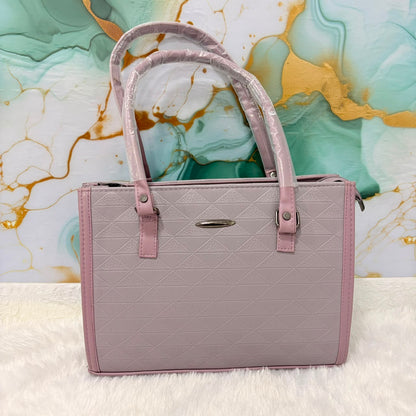 A06697 Women's Stylish Textured & Printed Shoulder Tote Bag